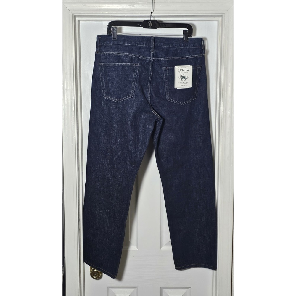J.Crew Japanese Selvedge Classic Straight Leg Denim Jean 33x30 Nihon Menpu Mill - Picture 4 of 10